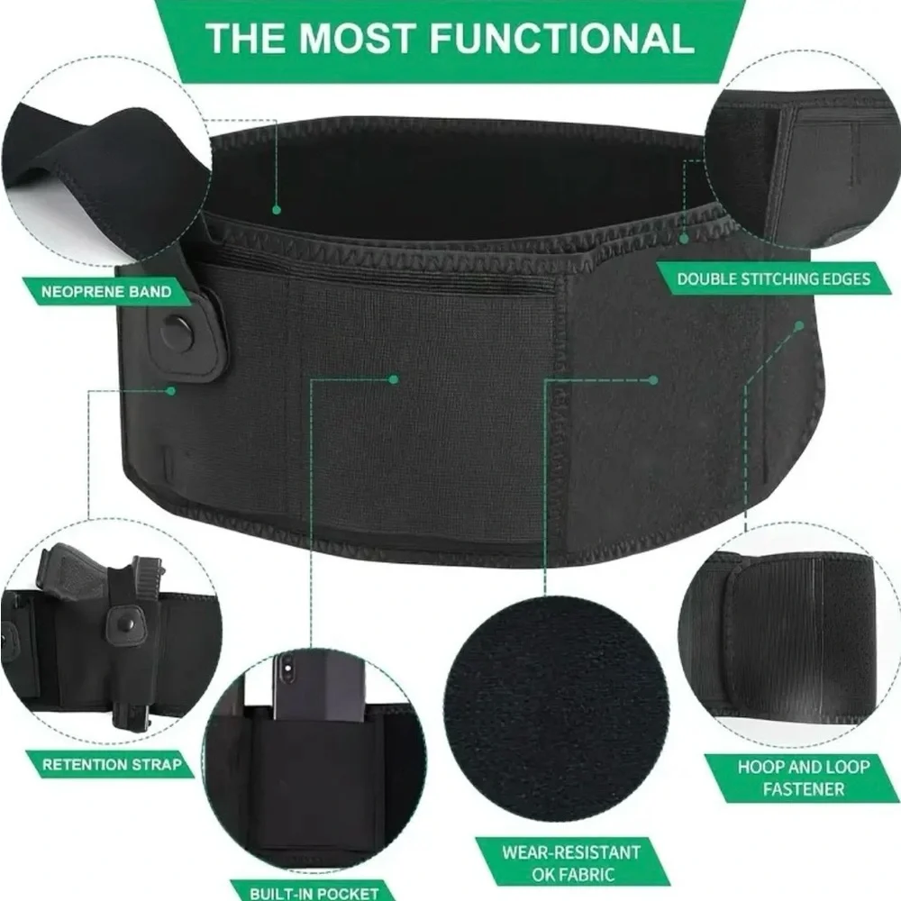 Universal Black Holster Belt, NEW, size XL